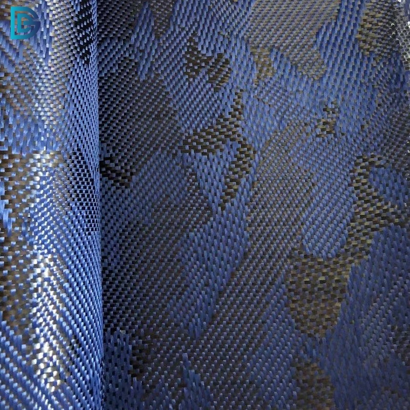 Camouflage Aramid-Carbon Hybrid Fabric