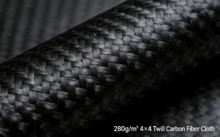 280 g/m² Carbon Fiber Fabric — 4×4 Twill Density | GBTECH | Balanced Strength, Drapability & Aesthetics