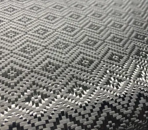Rhombus-shaped Carbon Fiber Fabric