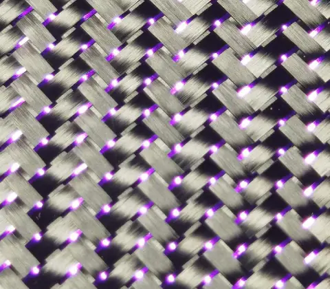 Metallic Glitter Carbon Fiber Fabric